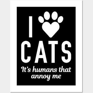 I Love Cats Posters and Art